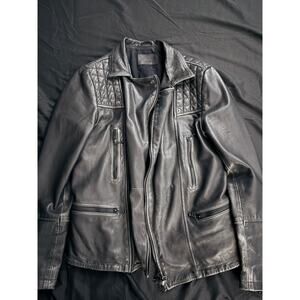 All Saints Leather Jacket - Mens XS